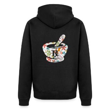 Pharmacie - Veste à capuche bio Premium Unisexe - noir - Dos - Nico (187cm)