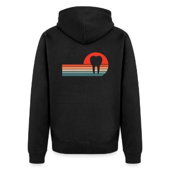Dentiste Dentiste Dentiste Dentist Dents Cadeau - Veste à capuche bio Premium Unisexe - noir - Dos - Nico (187cm)