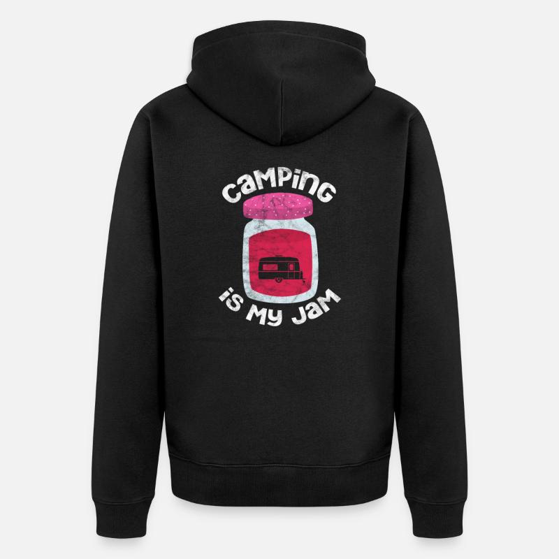 Camping - Veste à capuche bio Premium Unisexe - noir