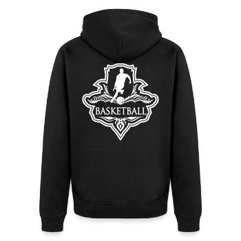 Basketball - Veste à capuche bio Premium Unisexe - noir - Dos - Nico (187cm)
