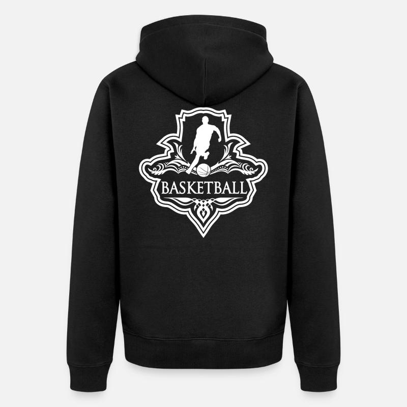 Basketball - Veste à capuche bio Premium Unisexe - noir