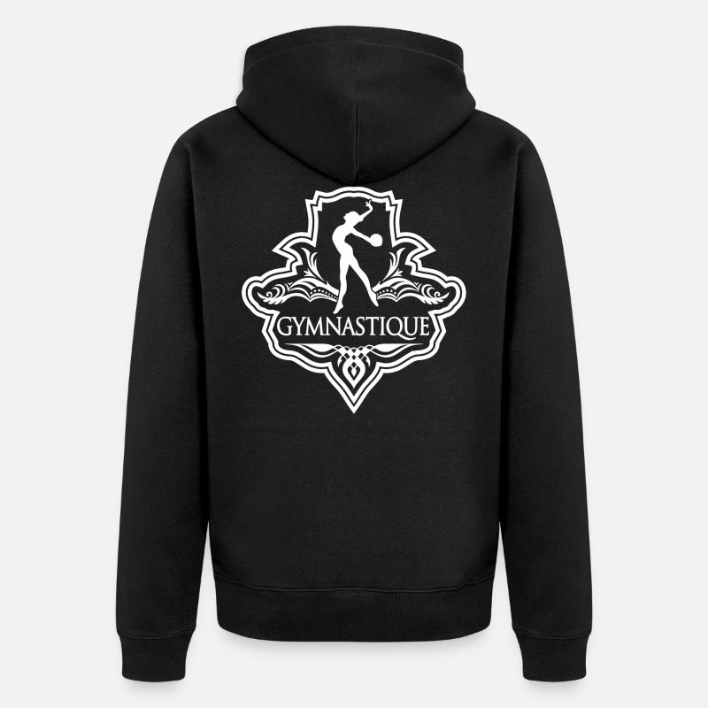 Gymnastik - Unisex Premium Bio Zip Hoodie - Schwarz