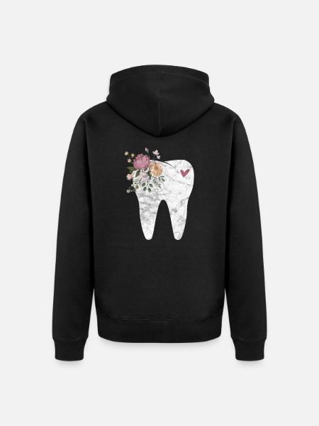 Dentist - Unisex Premium Organic Zip Hoodie - black