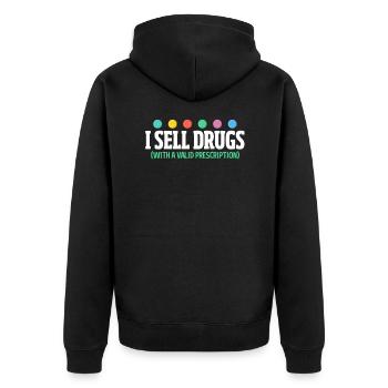 Pharmacy Pharmacist Medicine Pharmacist Gift - Unisex Premium Organic Zip Hoodie - black - Back - Nico (187cm)