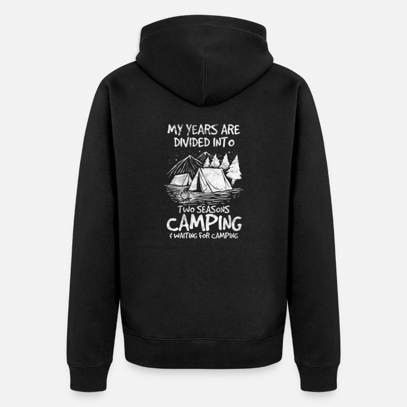 Camping - Veste à capuche bio Premium Unisexe - noir