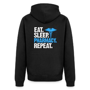 Pharmacy Pharmacist Medicine Pharmacist Gift - Unisex Premium Organic Zip Hoodie - black - Back - Nico (187cm)