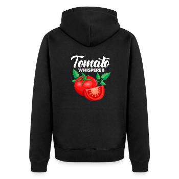 Tomate Tomate Légumes Vegan Cadeau Végétalien - Veste à capuche bio Premium Unisexe - noir - Dos - Nico (187cm)