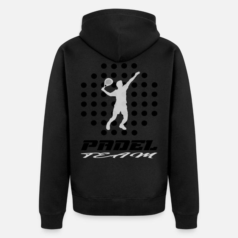 Padel - Veste à capuche bio Premium Unisexe - noir