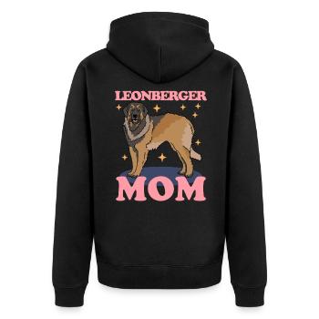 Leonberger Maman Propriétaire de Chien Maîtresse Cadeau - Veste à capuche bio Premium Unisexe - noir - Dos - Nico (187cm)