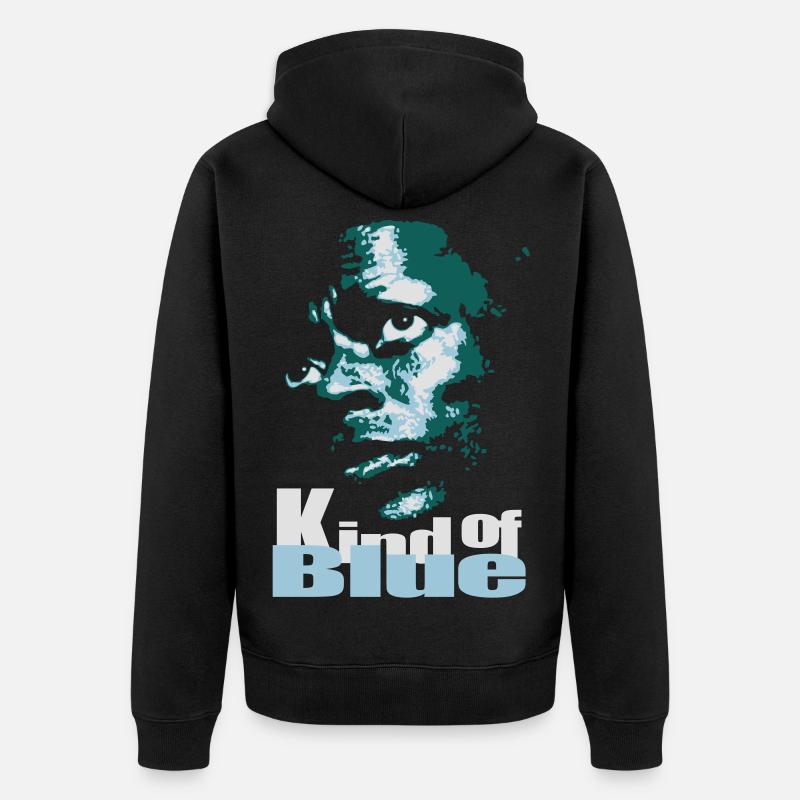 Blue jazz flex - Veste à capuche bio Premium Unisexe - noir