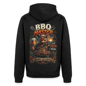 BBQ Master Porc Tropical Season Summer - Veste à capuche bio Premium Unisexe - noir - Dos - Nico (187cm)