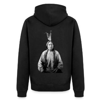 chef - Veste à capuche bio Premium Unisexe - noir - Dos - Nico (187cm)