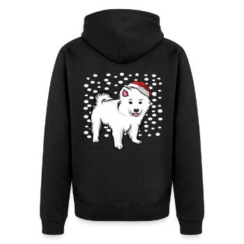 Christmas Dog Dog Four-legged friend Gift idea - Unisex Premium Organic Zip Hoodie - black - Back - Nico (187cm)
