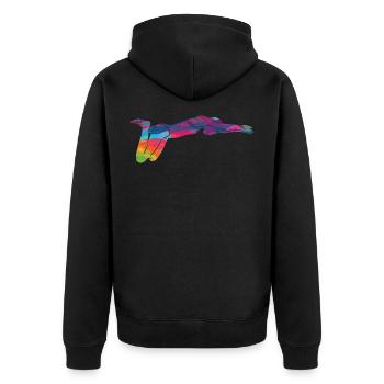 Natation Nageurs Piscine Piscine extérieure Nageur - Veste à capuche bio Premium Unisexe - noir - Dos - Nico (187cm)