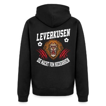 Leverkusen fait un cadeau aux fans de football de Niederrhein - Veste à capuche bio Premium Unisexe - noir - Dos - Nico (187cm)