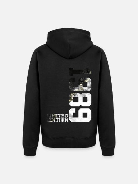 37TH BIRTHDAY LIMITED EDITION 1989 - Unisex Premium Organic Zip Hoodie - black