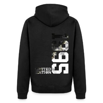 31E ANNIVERSAIRE ÉDITION LIMITÉE 1995 - Veste à capuche bio Premium Unisexe - noir - Dos - Nico (187cm)