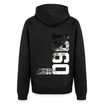66E ANNIVERSAIRE ÉDITION LIMITÉE 1960 - Veste à capuche bio Premium Unisexe - noir - Dos - Nico (187cm)