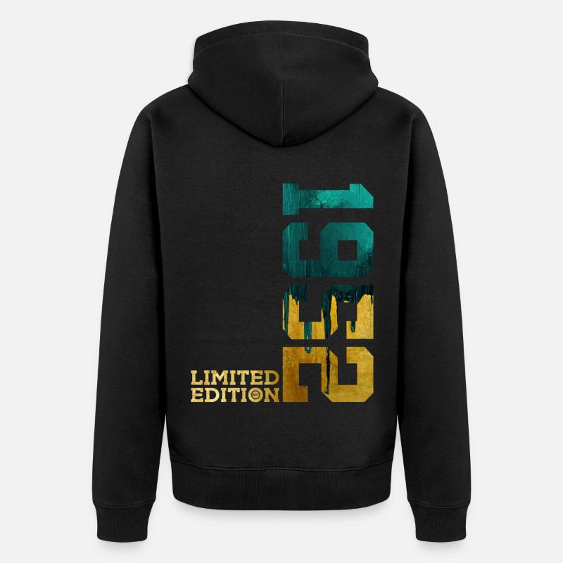 74E ANNIVERSAIRE ÉDITION LIMITÉE 1952 - Veste à capuche bio Premium Unisexe - noir