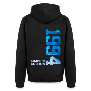 32ND BIRTHDAY LIMITED EDITION 1994 - Unisex Premium Organic Zip Hoodie - black - Back - Nico (187cm)