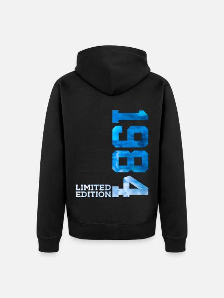 42E ANNIVERSAIRE ÉDITION LIMITÉE 1984 - Veste à capuche bio Premium Unisexe - noir