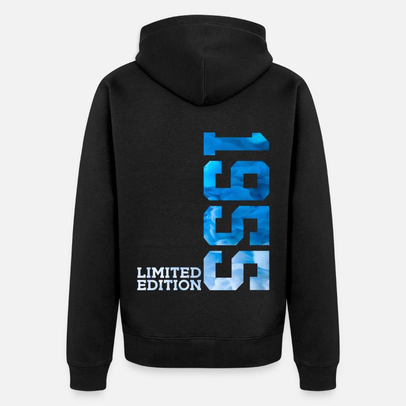 71E ANNIVERSAIRE ÉDITION LIMITÉE 1955 - Veste à capuche bio Premium Unisexe - noir