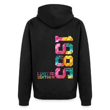 41ST BIRTHDAY LIMITED EDITION 1985 - Unisex Premium Organic Zip Hoodie - black - Back - Nico (187cm)