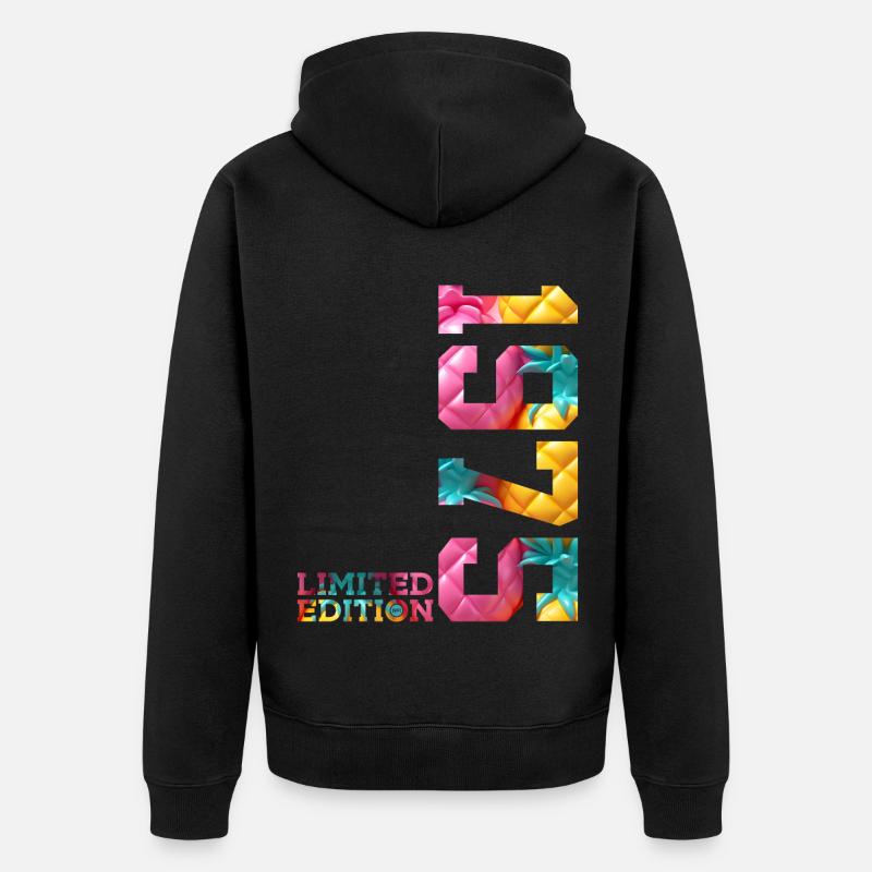 51E ANNIVERSAIRE ÉDITION LIMITÉE 1975 - Veste à capuche bio Premium Unisexe - noir