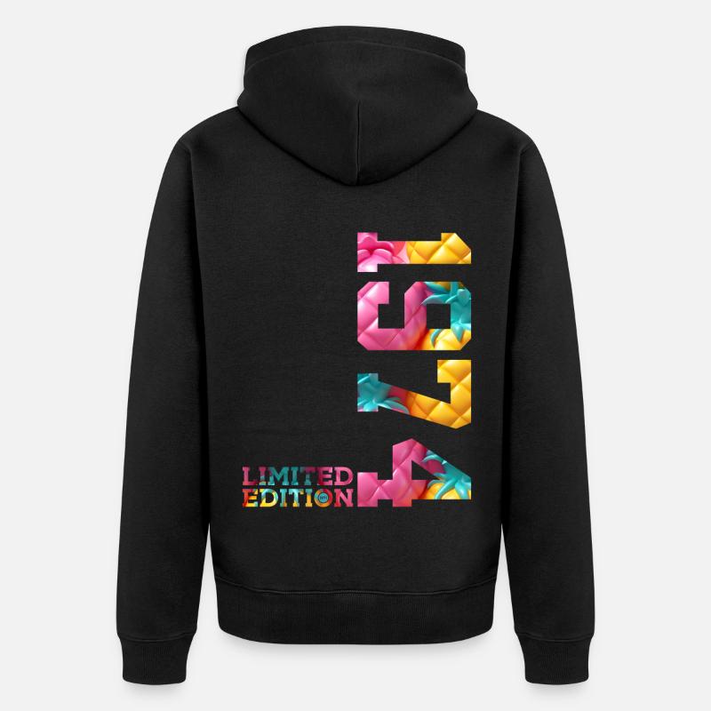 52E ANNIVERSAIRE ÉDITION LIMITÉE 1974 - Veste à capuche bio Premium Unisexe - noir