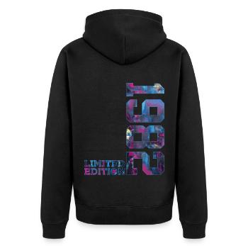 44TH BIRTHDAY 44 YEARS LIMITED EDITION 1982 - Unisex Premium Organic Zip Hoodie - black - Back - Nico (187cm)