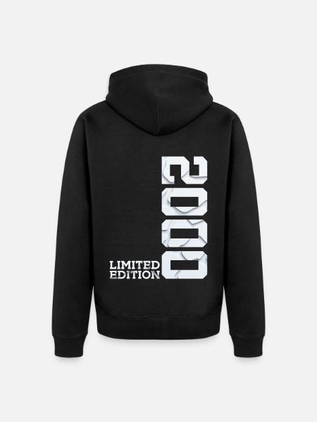 26TH ANNIVERSARY LIMITED EDITION 2000 - Unisex Premium Organic Zip Hoodie - black
