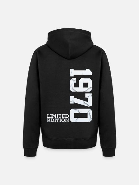 56E ANNIVERSAIRE ÉDITION LIMITÉE 1970 - Veste à capuche bio Premium Unisexe - noir