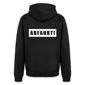 Départ Party Club Boire Tour Cadeau - Veste à capuche bio Premium Unisexe - noir - Dos - Nico (187cm)