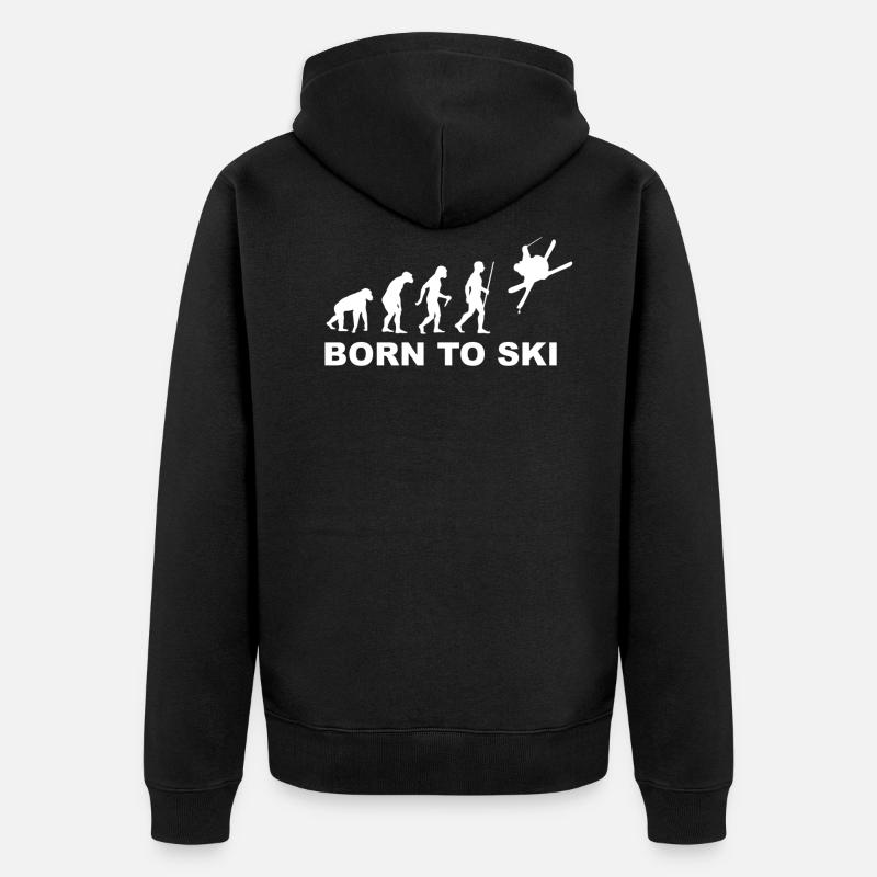 Ski_wit - Veste à capuche bio Premium Unisexe - noir