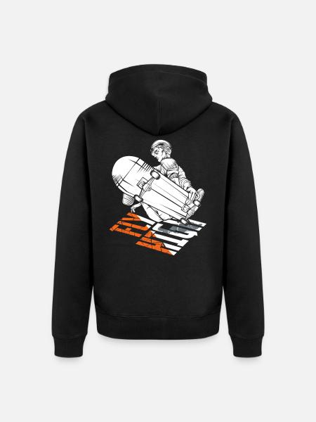Skating - Unisex Premium Bio Zip Hoodie - Schwarz