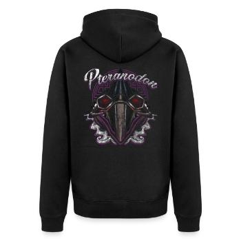 Cyborg Pteranodon Dinosaur Scifi - Veste à capuche bio Premium Unisexe - noir - Dos - Nico (187cm)