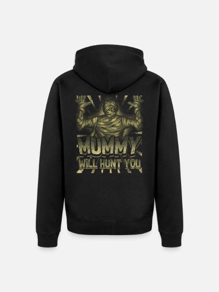 mummies - Unisex Premium Organic Zip Hoodie - black