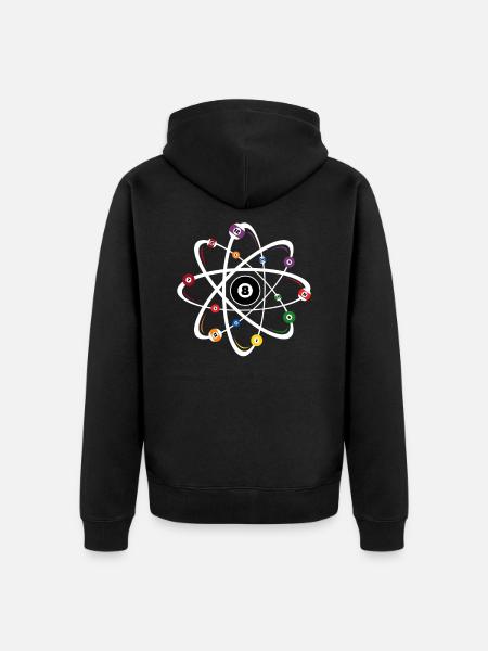 Billard - Unisex Premium Bio Zip Hoodie - Schwarz