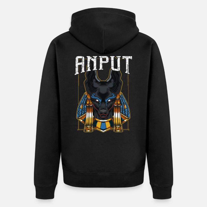 Dieu mythologie dieu déesse égyptienne - Veste à capuche bio Premium Unisexe - noir