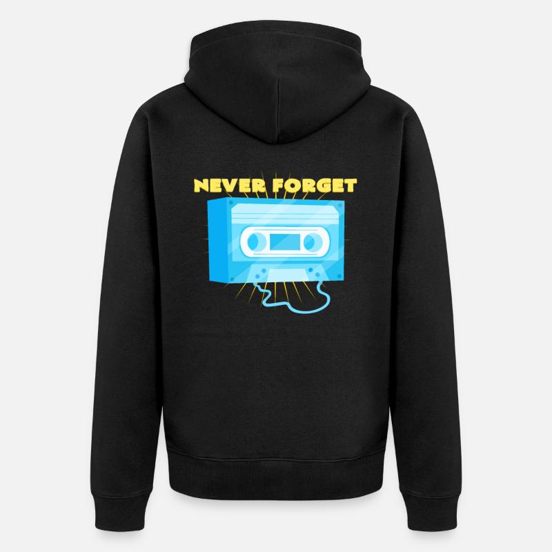 cassette compacte - Veste à capuche bio Premium Unisexe - noir