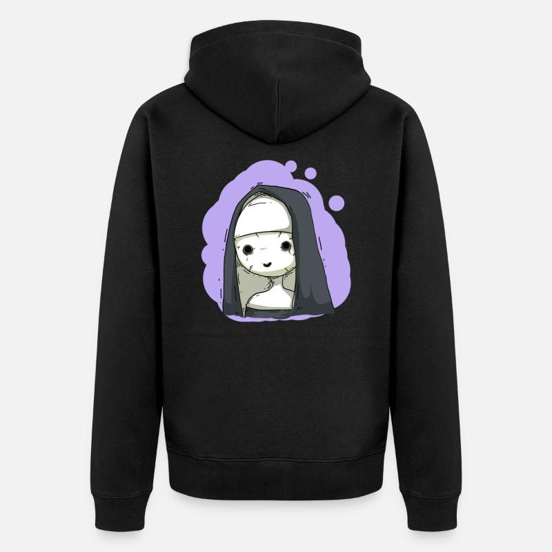 Horreur religieuse - Veste à capuche bio Premium Unisexe - noir