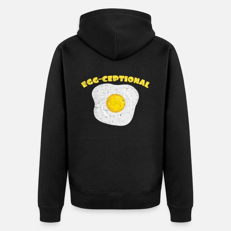 Egg-Ceptional | Oeufs oeufs oeufs - Veste à capuche bio Premium Unisexe - noir