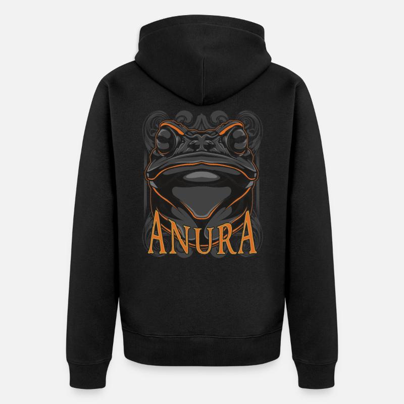 grenouille - Veste à capuche bio Premium Unisexe - noir