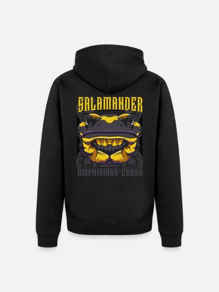 salamandre - Veste à capuche bio Premium Unisexe - noir