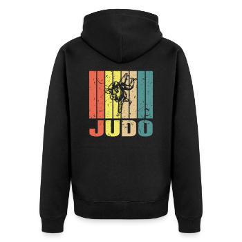 Judo Arts Martiaux Judo Combat De Cadeaux - Veste à capuche bio Premium Unisexe - noir - Dos - Nico (187cm)