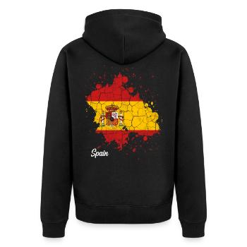 Espagne - Veste à capuche bio Premium Unisexe - noir - Dos - Nico (187cm)