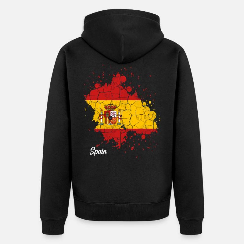 Espagne - Veste à capuche bio Premium Unisexe - noir