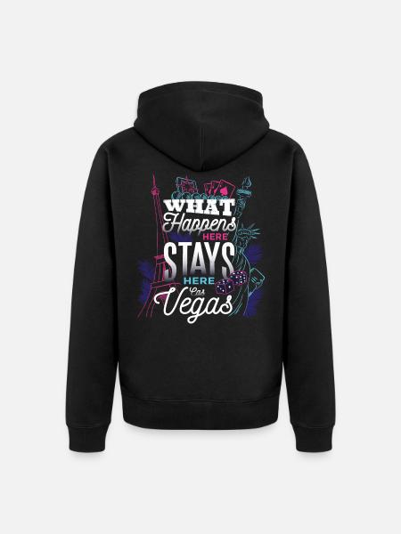 Las Vegas - Unisex Premium Organic Zip Hoodie - black