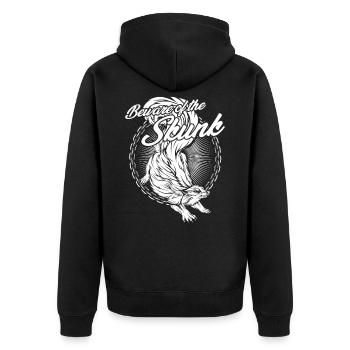 mouffette - Veste à capuche bio Premium Unisexe - noir - Dos - Nico (187cm)