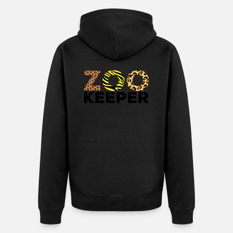 Zoo Zookeeper Zoo Afrique - Veste à capuche bio Premium Unisexe - noir